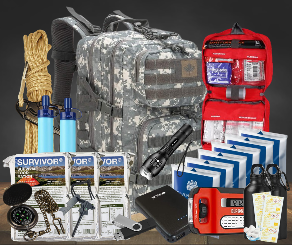 Clearance Offer 72 Hour Bugout Bundle with Free 24 Hour Bag and Free Dosimeter